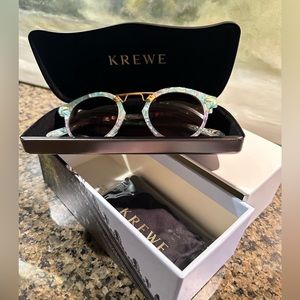 I love KREWE Sunglasses. STL Classic. Sea Glass to Opal 24k NEW Sunglasses.